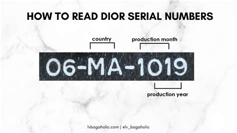 check dior|Dior date codes.